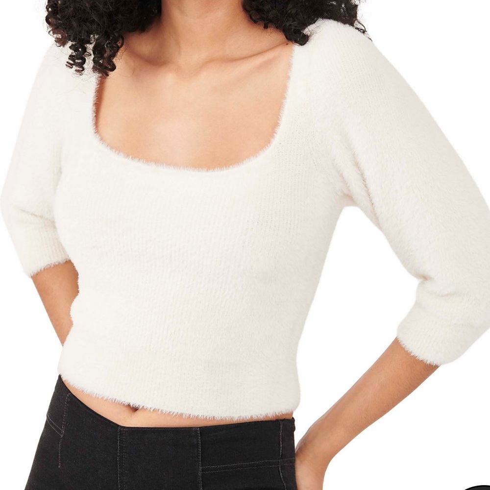 ⭐️Free People | ivory Moonbeam pullover sweater